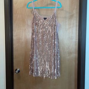 Torrid brand rose gold sequin dress size 2 (plus size 2x)